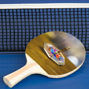 SlipperyJoe Chanukka-Dreidel-Geschenk achteckiger Tischtennis Schläger