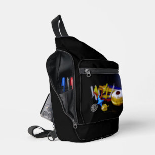 SlipperyJoe Chanukka symbolisches Stilleben Feiert Crossbody Bag