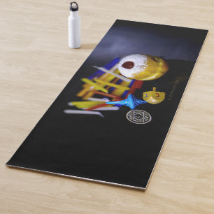 SlipperyJoe Chanukka symbolisches Stilleben Feiert Yogamatte