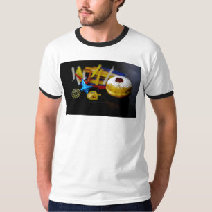SlipperyJoe Chanukka symbolisches Stillleben Feier T-Shirt