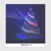 SlipperyJoe digital gerenderte Weihnachtsbaumbeau Aufkleber (Blatt)