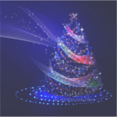 SlipperyJoe digital gerenderte Weihnachtsbaumbeau Aufkleber (Vorderseite)