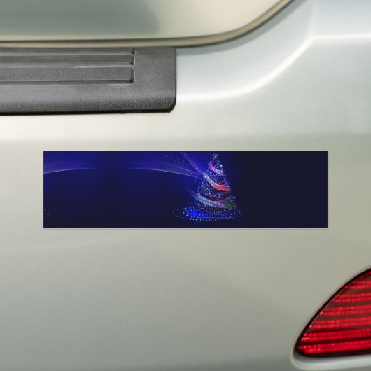 SlipperyJoe digital gerenderte Weihnachtsbaumbeau Autoaufkleber (Auf Auto)