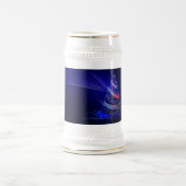 SlipperyJoe digital gerenderte Weihnachtsbaumbeau Bierglas (Mittel)