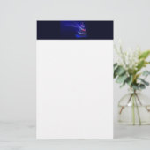 SlipperyJoe digital gerenderte Weihnachtsbaumbeau Briefpapier (Stehend Vorderseite)