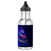 SlipperyJoe digital gerenderte Weihnachtsbaumbeau Edelstahlflasche (Rechts)