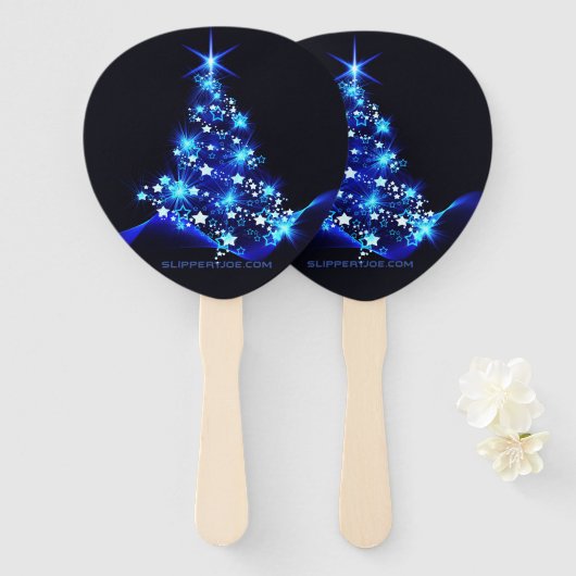 SlipperyJoe digital gerenderte Weihnachtsbaumbeau Fächer (Vorne und Hinten)