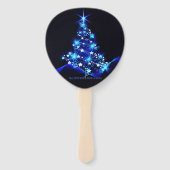 SlipperyJoe digital gerenderte Weihnachtsbaumbeau Fächer (Rückseite)