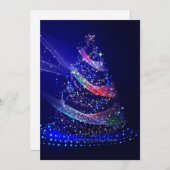 SlipperyJoe digital gerenderte Weihnachtsbaumbeau Feiertagskarte (Vorne/Hinten)