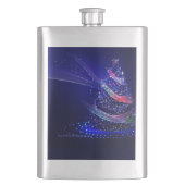 SlipperyJoe digital gerenderte Weihnachtsbaumbeau Flachmann (Vorderseite)