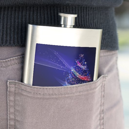 SlipperyJoe digital gerenderte Weihnachtsbaumbeau Flachmann (Beispiel)