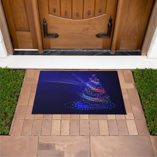 SlipperyJoe digital gerenderte Weihnachtsbaumbeau Fußmatte (Außenbereich)