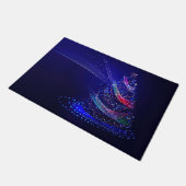SlipperyJoe digital gerenderte Weihnachtsbaumbeau Fußmatte (Schrägansicht)