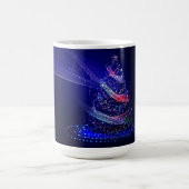 SlipperyJoe digital gerenderte Weihnachtsbaumbeau Kaffeetasse (Mittel)