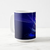 SlipperyJoe digital gerenderte Weihnachtsbaumbeau Kaffeetasse (Vorderseite Links)