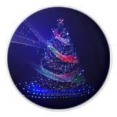 SlipperyJoe digital gerenderte Weihnachtsbaumbeau Keramikknauf (Vorderseite)