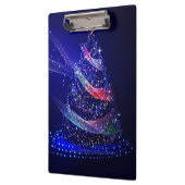 SlipperyJoe digital gerenderte Weihnachtsbaumbeau Klemmbrett (Links)