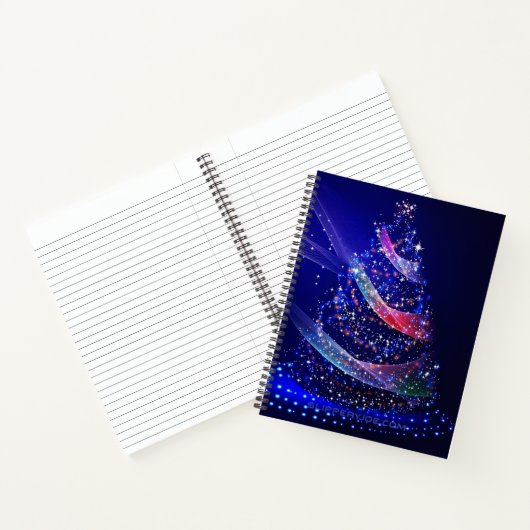 SlipperyJoe digital gerenderte Weihnachtsbaumbeau Notizblock (Innenseite)