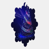 SlipperyJoe digital gerenderte Weihnachtsbaumbeau Ornament Karte (Rechts)