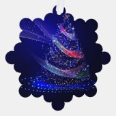 SlipperyJoe digital gerenderte Weihnachtsbaumbeau Ornament Karte (Vorderseite)