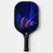 SlipperyJoe digital gerenderte Weihnachtsbaumbeau Pickleball Schläger (Rückseite)