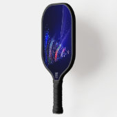 SlipperyJoe digital gerenderte Weihnachtsbaumbeau Pickleball Schläger (Links)