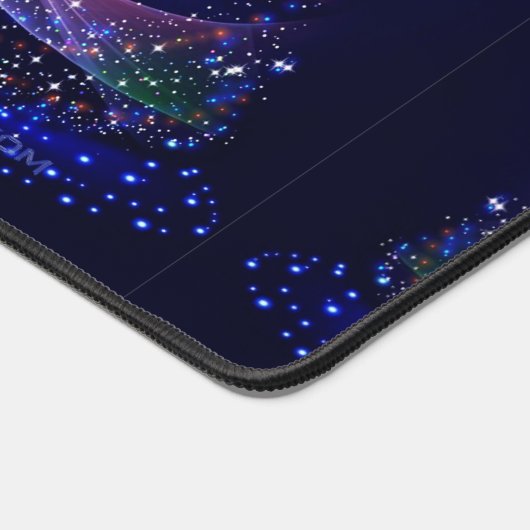 SlipperyJoe digital gerenderte Weihnachtsbaumbeau Schreibtischunterlage (Ecke)