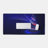 SlipperyJoe digital gerenderte Weihnachtsbaumbeau Schreibtischunterlage (Tastatur & Maus)