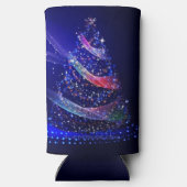 SlipperyJoe digital gerenderte Weihnachtsbaumbeau Selters Dosenkühler (Rückseite)