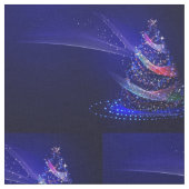 SlipperyJoe digital gerenderte Weihnachtsbaumbeau Stoff (Nahaufnahme)
