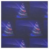 SlipperyJoe digital gerenderte Weihnachtsbaumbeau Stoff (Muster)