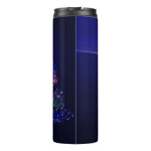 SlipperyJoe digital gerenderte Weihnachtsbaumbeau Thermosbecher (Rückseite)