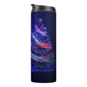 SlipperyJoe digital gerenderte Weihnachtsbaumbeau Thermosbecher (Nach rechts gedreht)