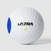 SlipperyJoe Drag Pride Flag lila blaue Krähe Golfball (Logo)