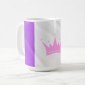 SlipperyJoe Drag Pride Flag lila blaue Krähe Kaffeetasse (Vorderseite Links)