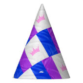 SlipperyJoe Drag Pride Flag lila blaue Krähe Partyhütchen (Links)