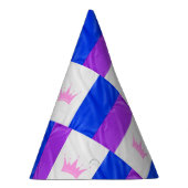 SlipperyJoe Drag Pride Flag lila blaue Krähe Partyhütchen (Rechts)