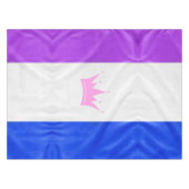 SlipperyJoe Drag Pride Flag lila blaue Krähe Tischdecke (Vorderseite (Horizontal))