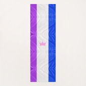 SlipperyJoe Drag Pride Flag lila blaue Krähe Yogamatte (Vorderseite)