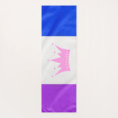 SlipperyJoe Drag Pride Flag lila blaue Krähe Yogamatte (Rückseite)