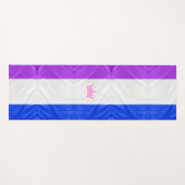 SlipperyJoe Drag Pride Flag lila blaue Krähe Yogamatte (Vorderseite (Horizontal))
