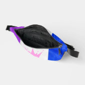 SlipperyJoe Drag Pride Flag lila-weiß-blau Sequ Bauchtasche (Offen)