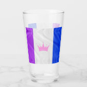 SlipperyJoe Drag Pride Flag lila-weiß-blau Sequ Glas (Rückseite)