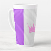 SlipperyJoe Drag Pride Flag lila-weiß-blau Sequ Milchtasse (Linke Ecke)