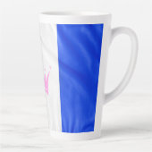 SlipperyJoe Drag Pride Flag lila-weiß-blau Sequ Milchtasse (Rechts)