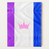 SlipperyJoe Drag Pride Flag lila-weiß-blau Sequ Planer (Rückseite)