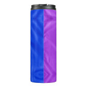SlipperyJoe Drag Pride Flag lila-weiß-blau Sequ Thermosbecher (Rückseite)