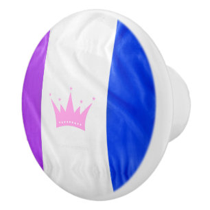 SlipperyJoe drag pride flag purple white blue crow Keramikknauf