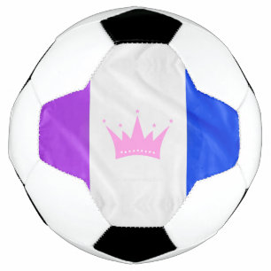 SlipperyJoe Drag Pride-Flagge lila weiß blau Krähe Fußball