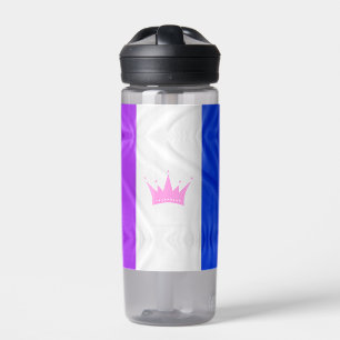 SlipperyJoe Drag Pride-Flagge lila weiß blau Krähe Trinkflasche